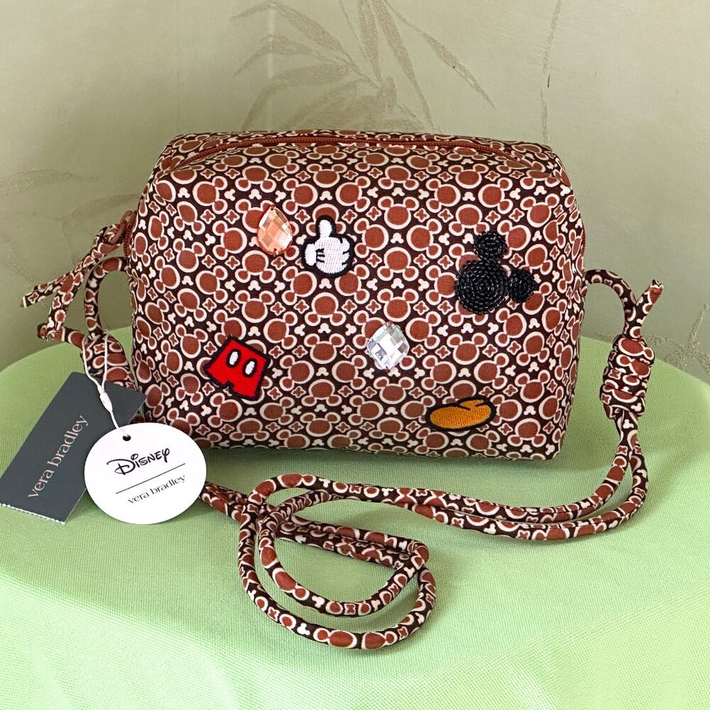 VERA BRADLEY DISNEY BLAKE CROSSBODY BAG:NWT MICKEY MOUSE ICONS